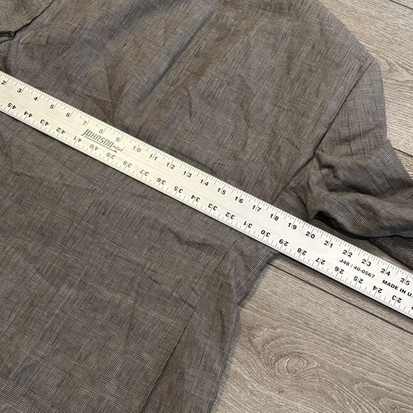 Lauren Ralph Lauren Black Label Blazer Men's 41R Brown Slim Fit Linen - Picture 9 of 9